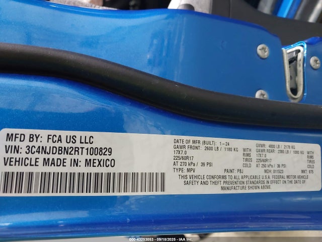 3C4NJDBN2RT100829 Jeep 2024
