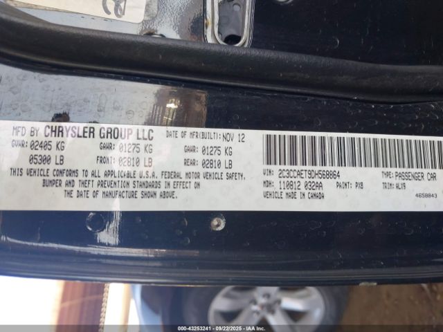 2013 CHRYSLER 300C 2C3CCAET9DH568864 Photo 8