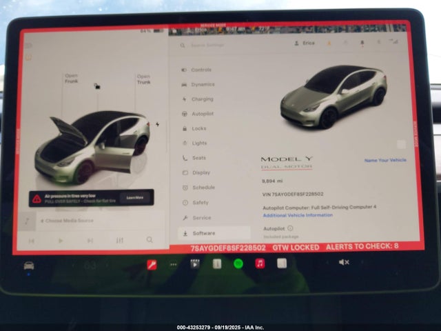 2025 TESLA MODEL Y 7SAYGDEF8SF228502 Photo 6