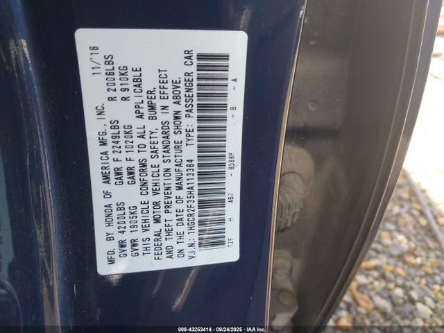 1HGCR2F35HA113384 Honda ACCORD LX