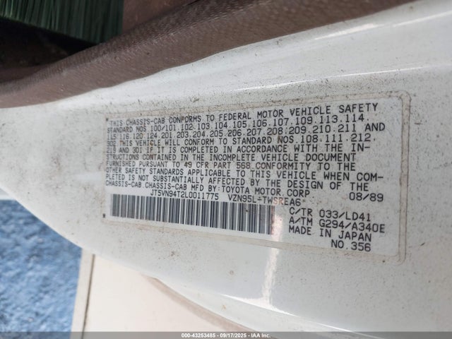 1990 TOYOTA PICKUP JT5VN94T2L0011775 Photo 8