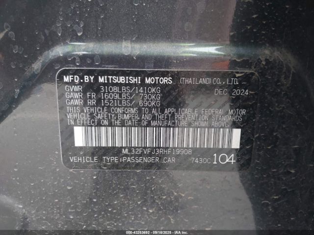 2024 MITSUBISHI MIRAGE G4 ML32FVFJ3RHF19908 Photo 8