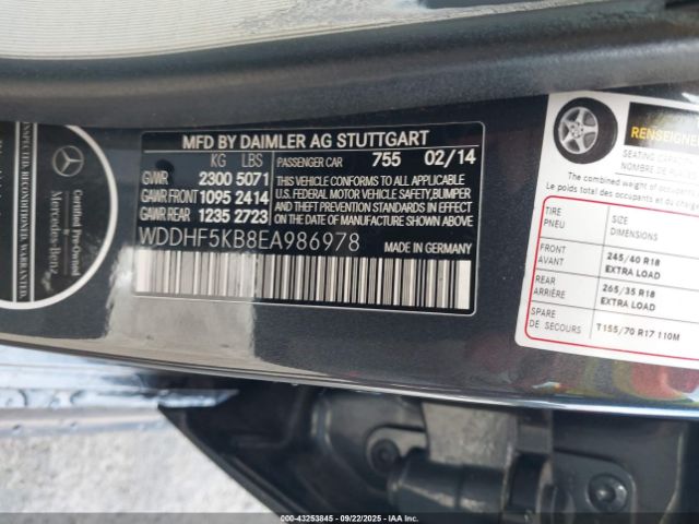 2014 MERCEDES-BENZ E 350 WDDHF5KB8EA986978 Photo 8