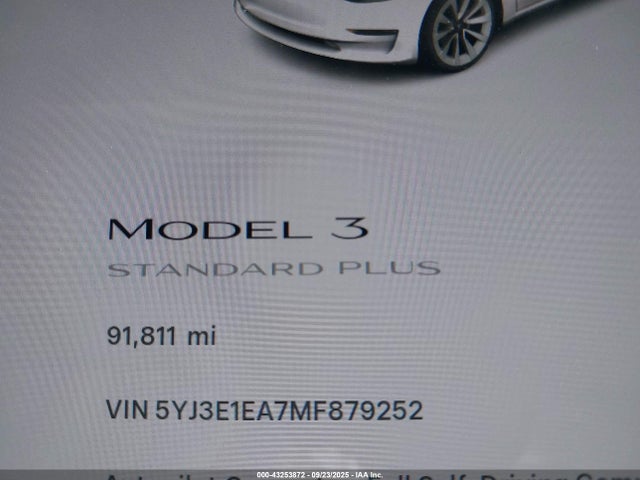 2021 TESLA MODEL 3 5YJ3E1EA7MF879252 Photo 6