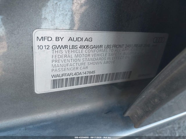 2013 AUDI A4 WAUFFAFL4DA147645 Photo 8