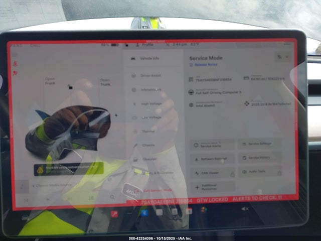 Продаж на аукціоні авто 2022 Tesla Model Y Long Range Dual Motor All-wheel Drive, vin: 7SAYGAEE8NF316654, номер лоту: 43254096