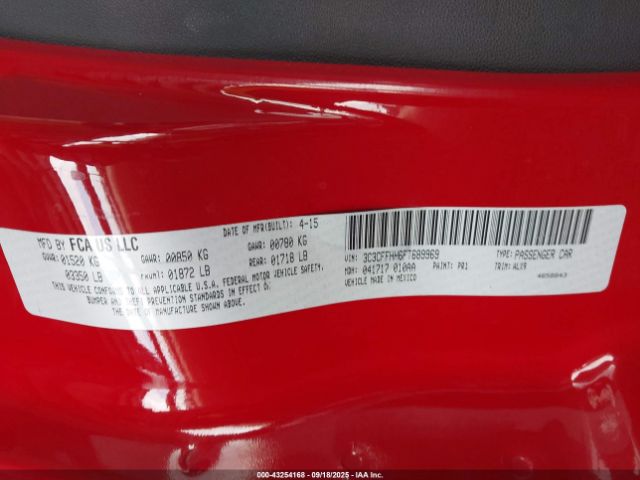 2015 FIAT 500 3C3CFFHH6FT689969 Photo 8