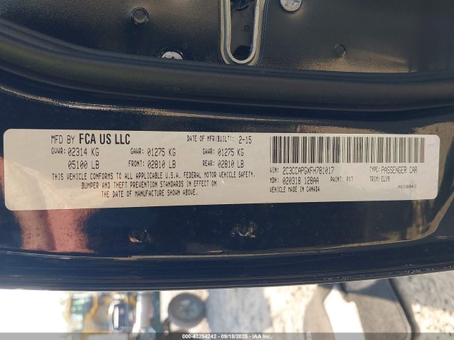 2C3CCAPGXFH781017 Chrysler 2015