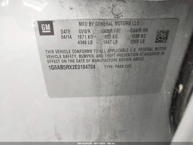 2014 CADILLAC ATS 1G6AB5RX2E0184704 Photo 8