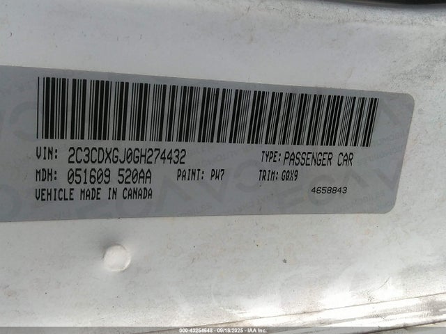 Dodge Charger 2016 2C3CDXGJ0GH274432 Image 9