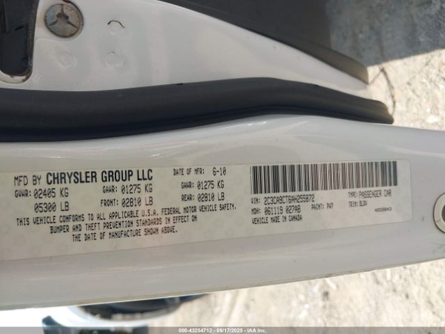 2010 CHRYSLER 300C 2C3CA9CT6AH255872 Photo 8