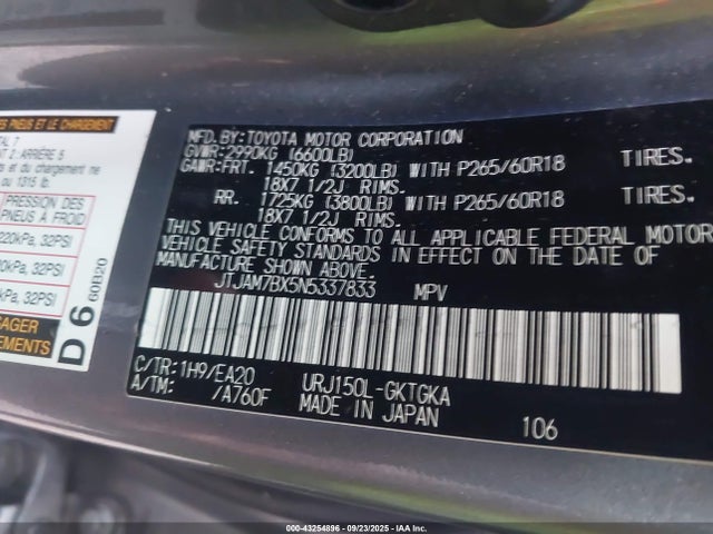 2022 LEXUS GX 460 JTJAM7BX5N5337833 Photo 8