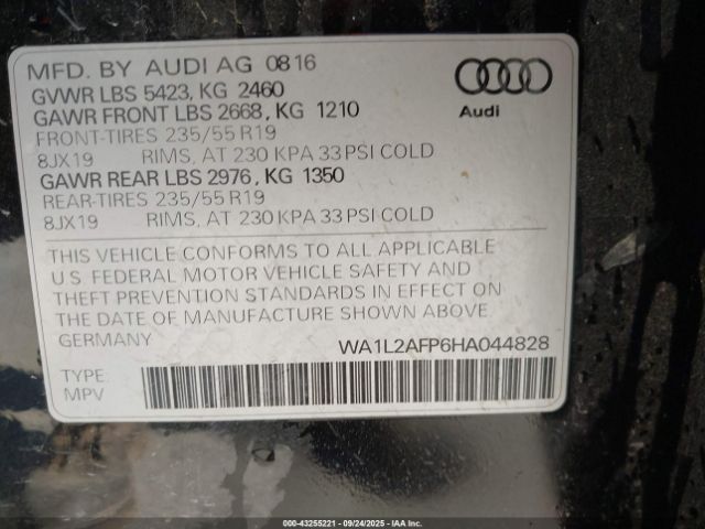 2017 AUDI Q5 WA1L2AFP6HA044828 Photo 8