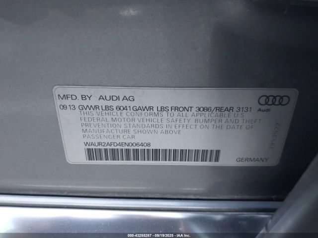 2014 AUDI A8 L WAUR2AFD4EN006408 Photo 8