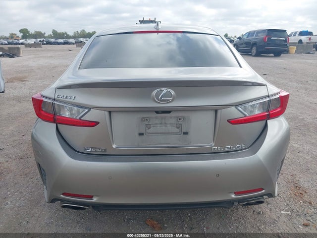 2016 Lexus Rc 200t მანქანა იყიდება აუქციონზე, vin: JTHHA5BC6G5000780, აუქციონის ნომერი: 43255321