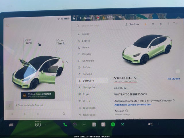 2022 TESLA MODEL Y 7SAYGDEF2NF336635 Photo 6