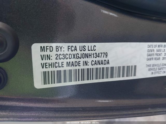 2022 DODGE CHARGER 2C3CDXGJ0NH134779 Photo 8