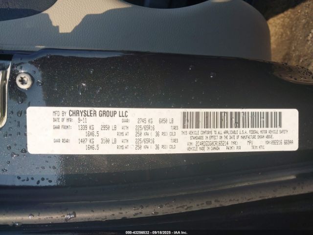 2012 DODGE GRAND CARAVAN 2C4RDGDG0CR165214 Photo 8