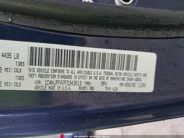 1C4NJPFA7FD343613 Jeep Patriot