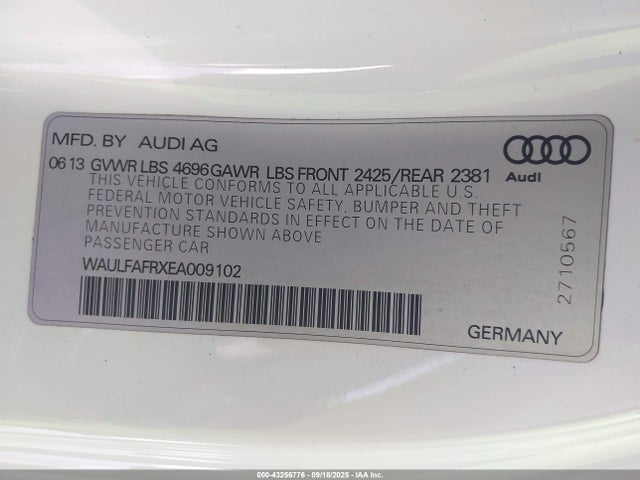 2014 AUDI A5 WAULFAFRXEA009102 Photo 8