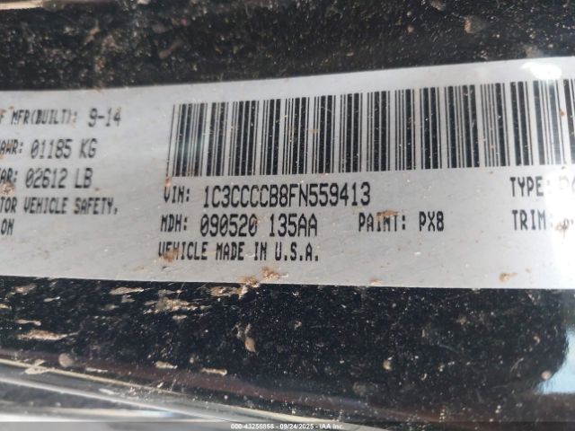 2015 CHRYSLER 200 1C3CCCCB8FN559413 Photo 8