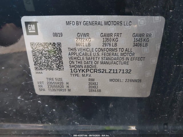 2020 CADILLAC XT6 1GYKPCRS2LZ117132 Photo 8