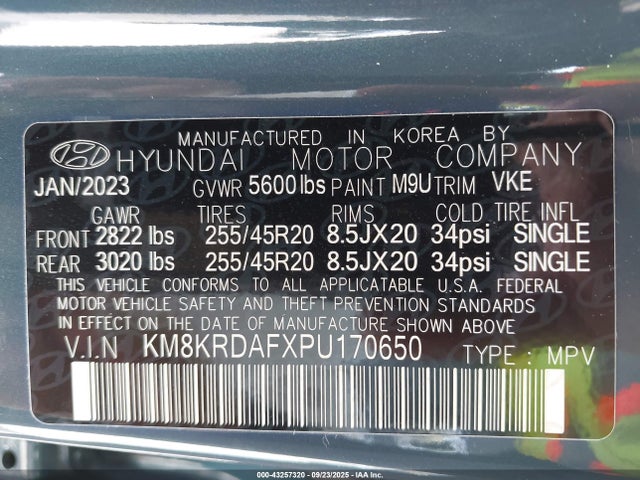 Hyundai Ioniq 5 2023 KM8KRDAFXPU170650 Image 9