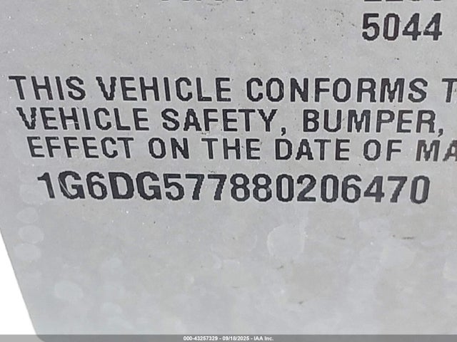 2008 CADILLAC CTS 1G6DG577880206470 Photo 8