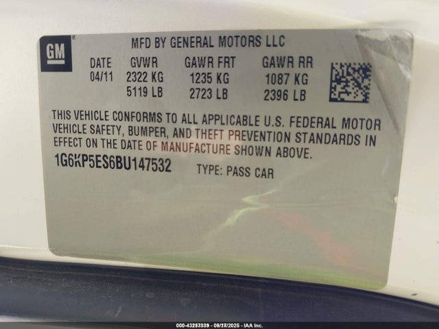 2011 CADILLAC DTS 1G6KP5ES6BU147532 Photo 8