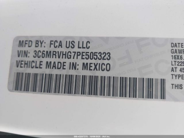 2023 RAM PROMASTER 3500 3C6MRVHG7PE505323 Photo 8