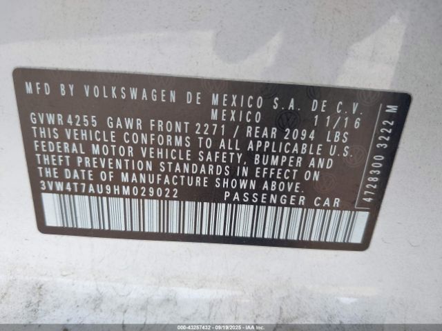 2017 VOLKSWAGEN GOLF GTI 3VW4T7AU9HM029022 Photo 8