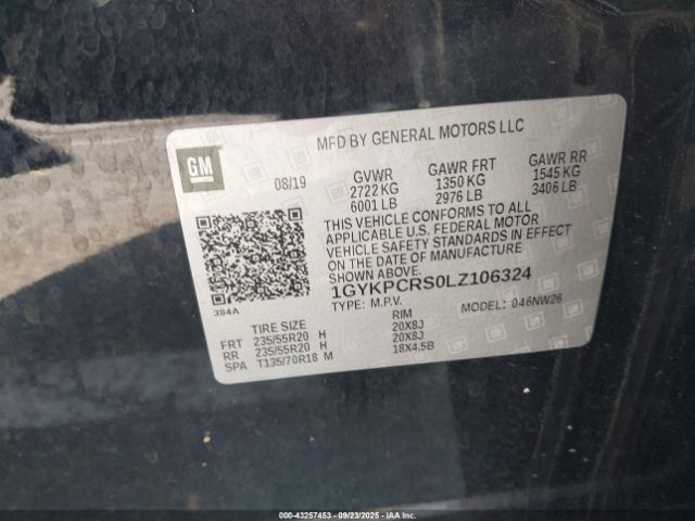 2020 CADILLAC XT6 1GYKPCRS0LZ106324 Photo 8