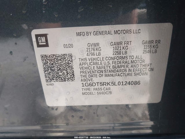 2020 CADILLAC CT5 1G6DT5RK5L0124086 Photo 8