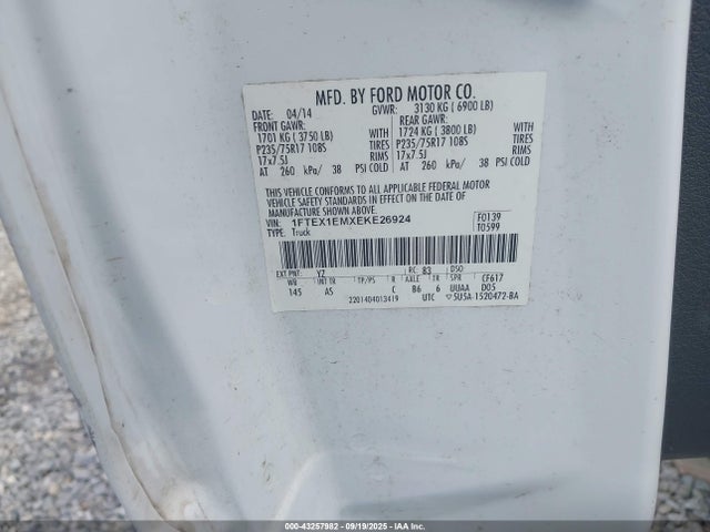 Ford 2014 2014 1FTEX1EMXEKE26924 Image 9