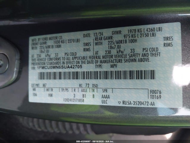 Ford dragon gtdi 2025 1FMCU0MN6SUA42705 Image 9