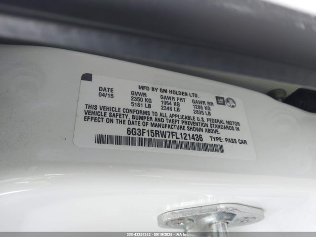 6G3F15RW7FL121436 Chevrolet ls3 - aluminum, ho