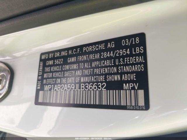 2018 PORSCHE MACAN WP1AB2A59JLB36632 Photo 8