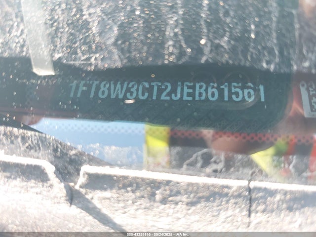 43259195 :رقم المزاد ، 1FT8W3CT2JEB61561 vin ، 2018 Ford F-350 Xlt مزاد بيع