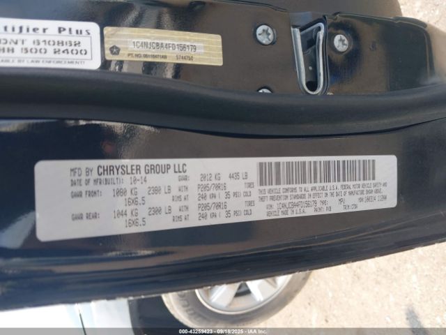 2015 JEEP COMPASS 1C4NJCBA4FD156179 Photo 8