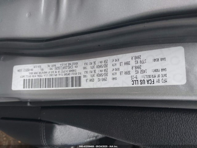 Dodge 2015 2015 1C4RDJDG0FC156281 Image 9