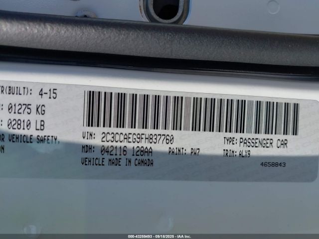 2015 CHRYSLER 300C 2C3CCAEG9FH837760 Photo 8