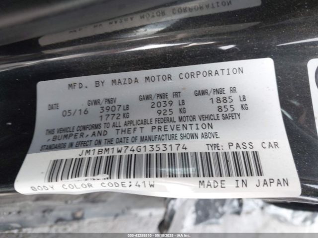 2016 MAZDA MAZDA3 JM1BM1W74G1353174 Photo 8