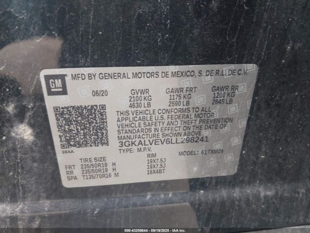 2020 GMC TERRAIN 3GKALVEV6LL298241 Photo 8