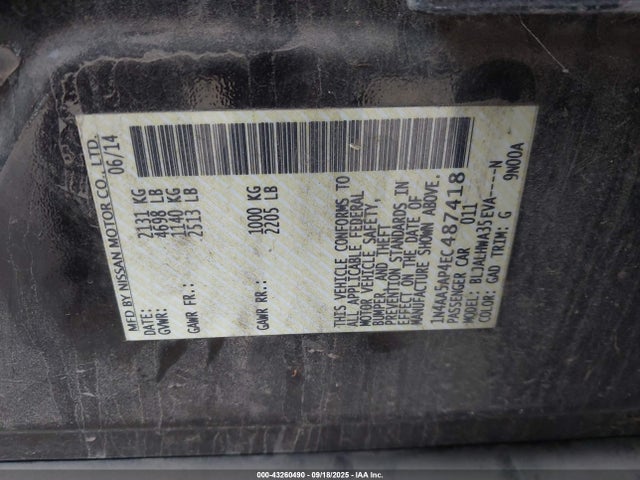 Nissan 2014 2014 1N4AA5AP4EC487418 Image 9