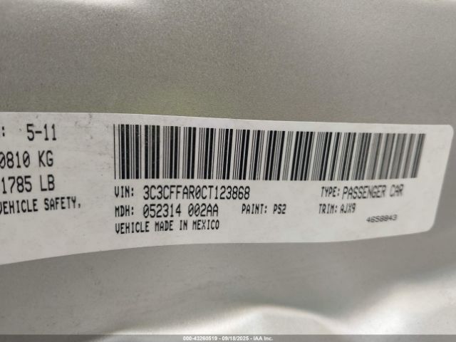 2012 FIAT 500 3C3CFFAR0CT123868 Photo 8