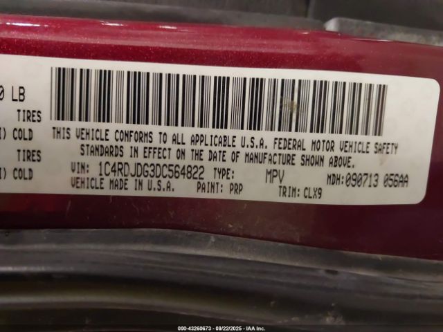 2013 DODGE DURANGO 1C4RDJDG3DC564822 Photo 8