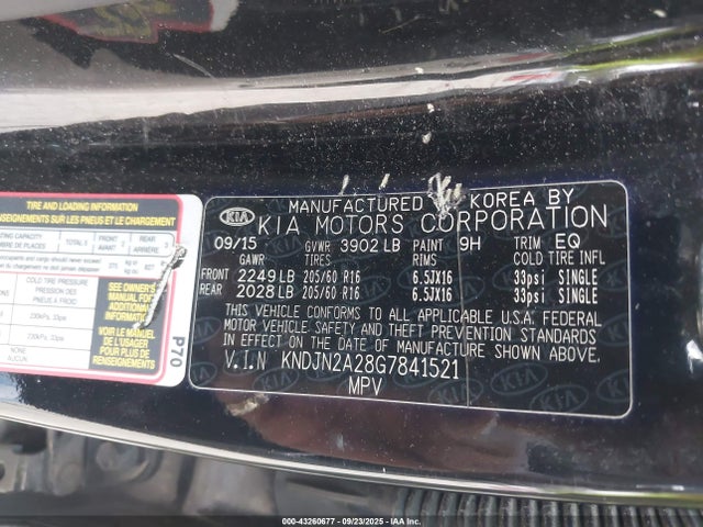 KNDJN2A28G7841521 KIA gdi gamma