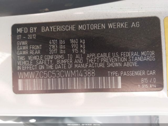 2012 MINI COOPER S COUNTRYMAN WMWZC5C53CWM14388 Photo 8