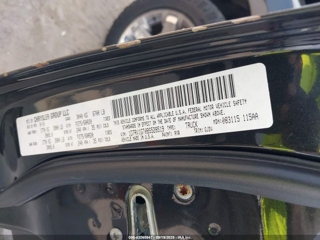 Продажа на аукционе авто 2011 Ram Ram 1500 Laramie, vin: 1D7RV1GT0BS528519, номер лота: 43260947