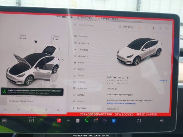 2023 TESLA MODEL Y 7SAYGDEE6PA078790 Photo 6